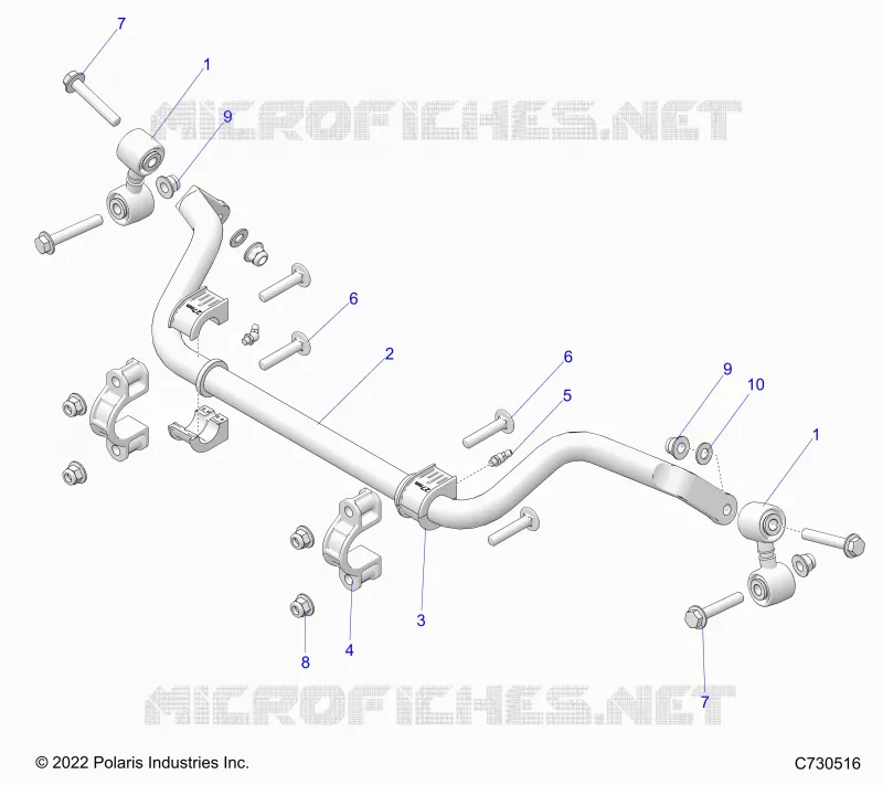 SUSPENSION, REAR, BARRE STABILISATRICE
