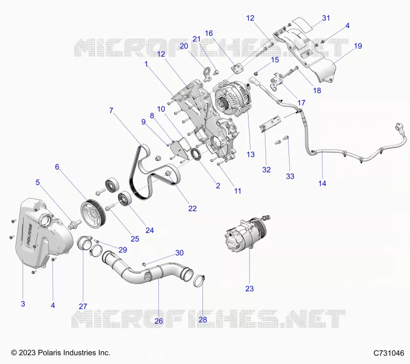 ENGINE, ALTERNATEUR