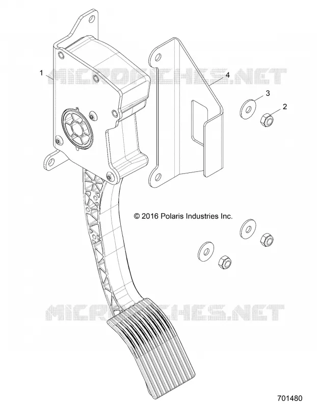 ENGINE, PEDALE D'ACCELERATEUR