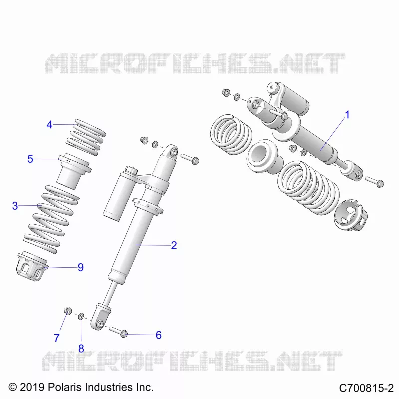 SUSPENSION, AMORTISSEUR AVANT MOUNTING