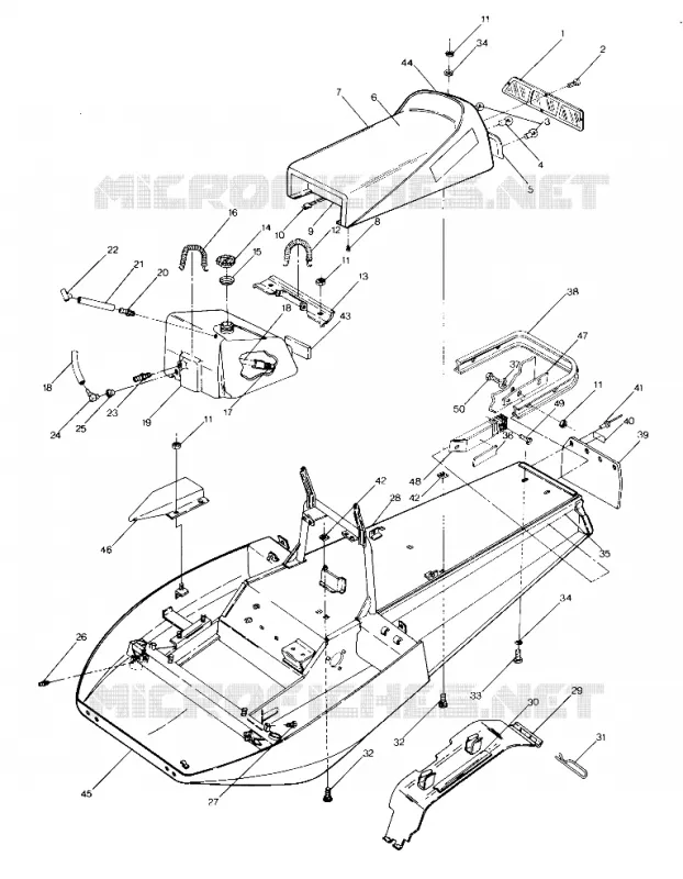 CHASSIS AND SIEGE STAR AND SPRINT E/S (4914151415001A)