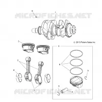 MOTEUR, VILEBREQUIN AND PISTON