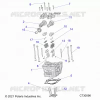 ENGINE, CULASSE, CAMS AND VALVES