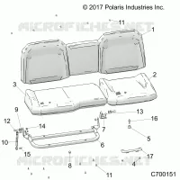 SIEGE ASM. REAR
