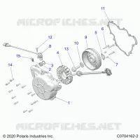 ENGINE, STATOR AND FLYROUE