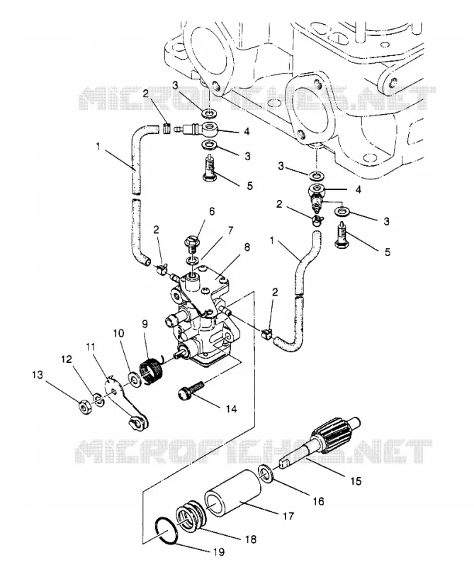 POMPE A HUILE 500 CARB 0962764, 500 CARB SKS 0962564,  500 CARB SKS E96 (4931873187D004)