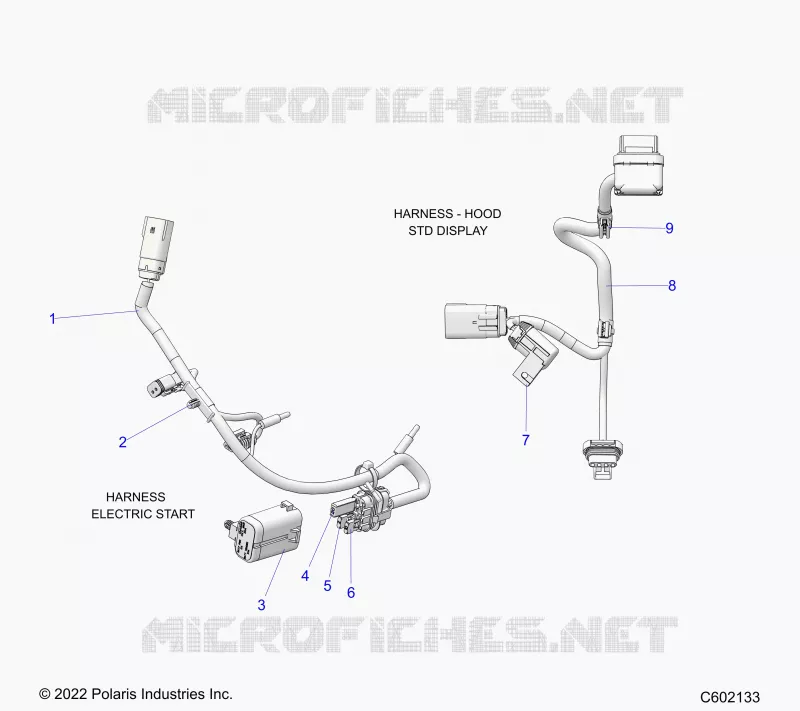 ELECTRICITE, WIRE HARNESS, HOOD, ELEC. START