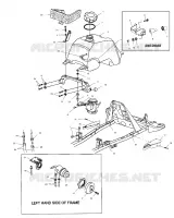 CARBURANT TANK AND CARBURATEUR MOUNTING