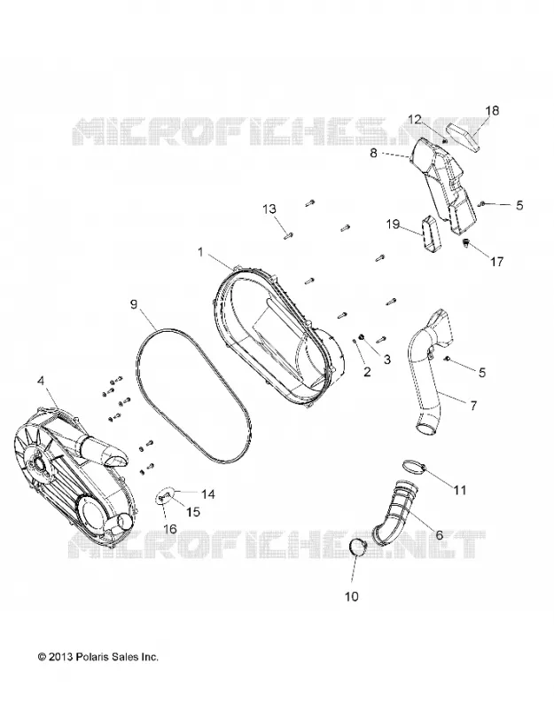 SYSTÈME DE TRANSMISSION, COUVERCLE D'EMBRAYAGE AND DUCTING
