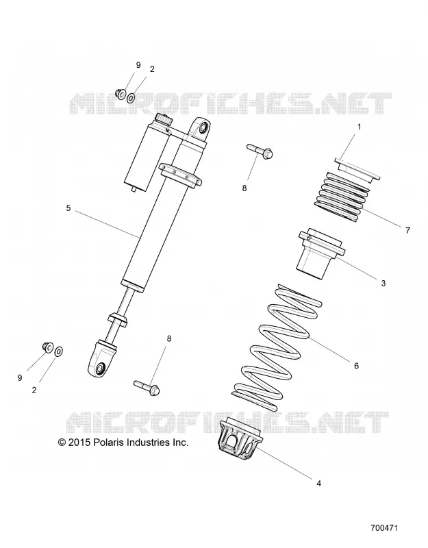 SUSPENSION, AMORTISSEUR AVANT MOUNTING