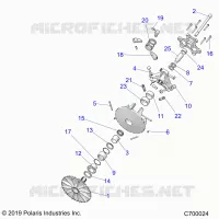 SYSTEME DE TRANSMISSION, PRIMARY CLUTCH