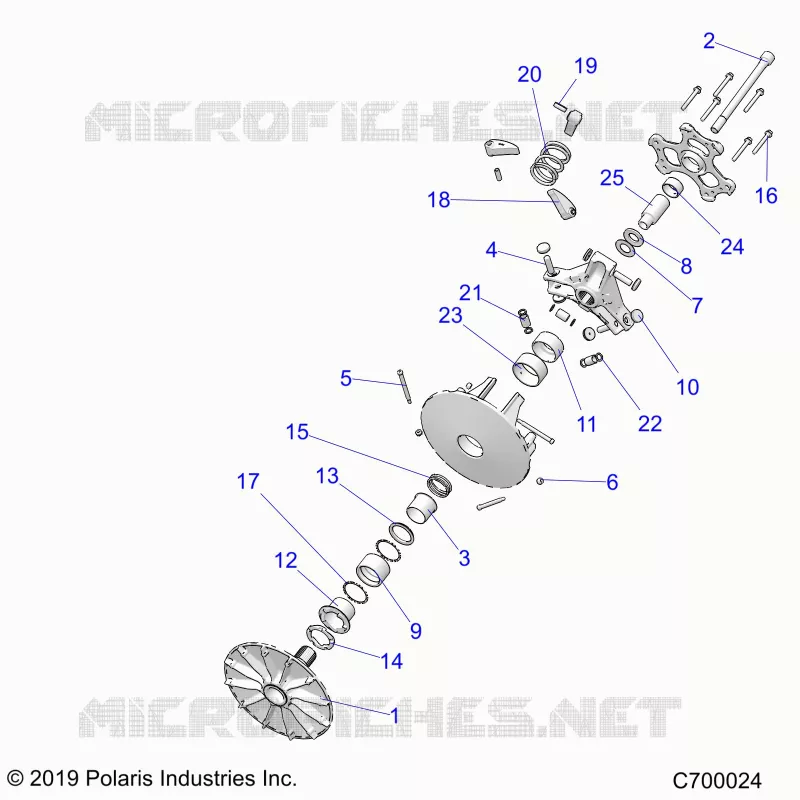 SYSTEME DE TRANSMISSION, PRIMARY CLUTCH