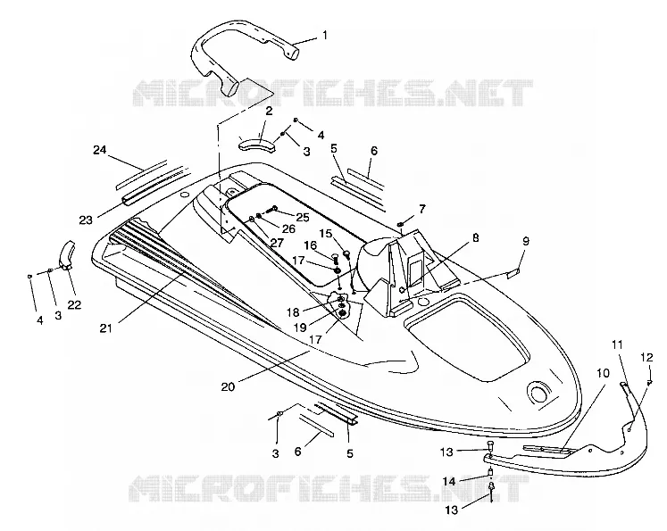 CONDUIT D'ADMISSION ASSEMBLY SL 750 / B934070 (4924752475001A)