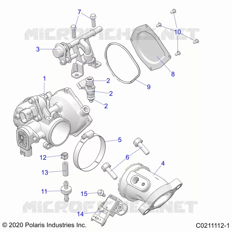 ENGINE, CORPS DE PAPILON AND FUEL RAIL