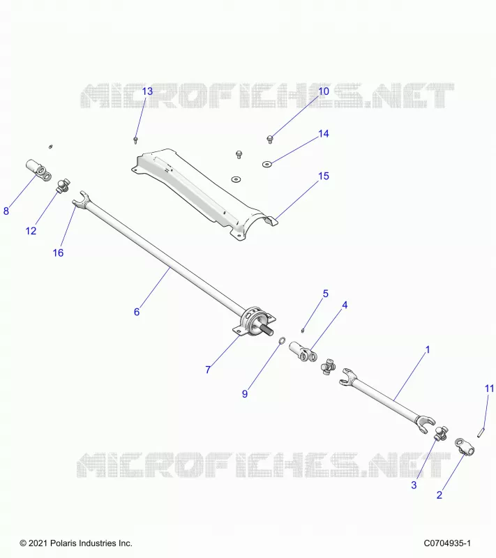 SYSTÃˆME DE TRANSMISSION, FRONT PROP SHAFT