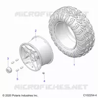 ROUES, REAR TIRE