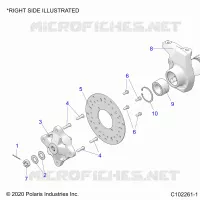 SUSPENSION AVANT HUB, CARRIER, AND BRAKE DISC