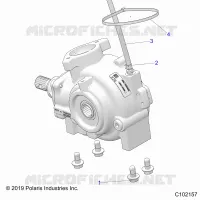 SYSTÃˆME DE TRANSMISSION, GEARCASE MOUNTING, FRONT