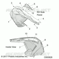 PANNEAUX LATERAUX, RH