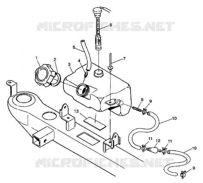 RESERVOIR D'HUILE ASSEMBLY 6X6 250 W938727 (4924092409009A)