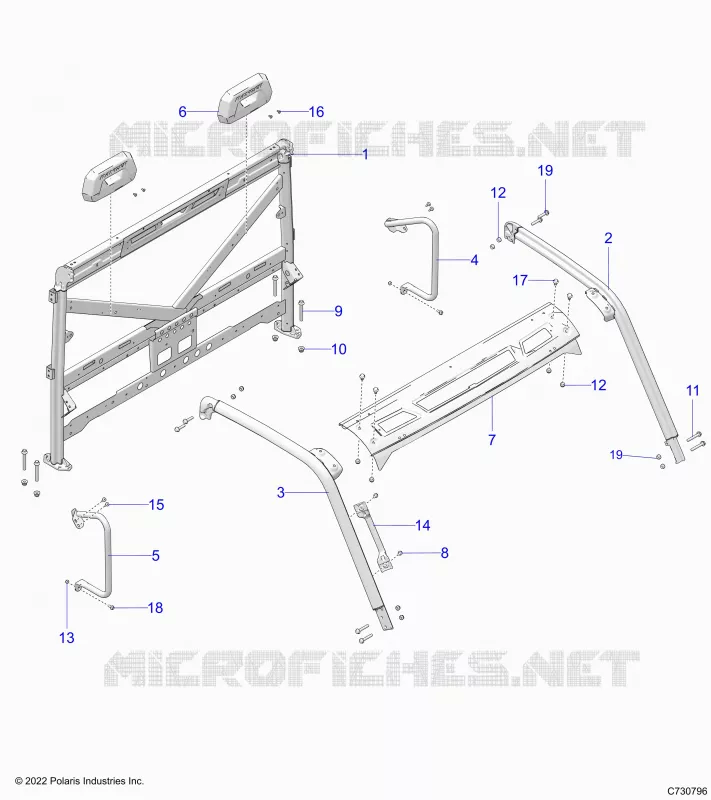 CHASSIS, CAB CADRE