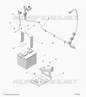 ELECTRICITE, BATTERY WITH CABLES, 12V
