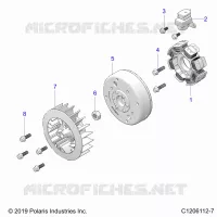 ENGINE, STATOR AND FLYROUE