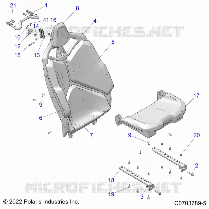SIEGE ASM.,REAR