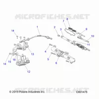 ENGINE, VALVE D'ECHAPPEMENT ASM. AND ACTUATOR -S23TDL8RS/8RE (C601475)