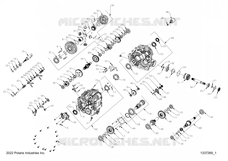 SYSTÃˆME DE TRANSMISSION, GEARCASE, MAIN