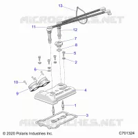 ENGINE, THROTTLE BODY AND COUVERCLE SOUPAPE