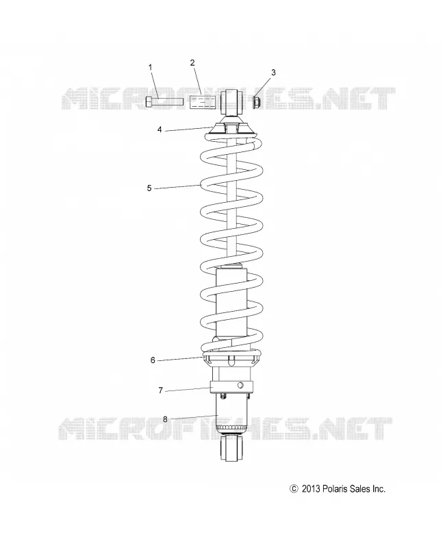 SUSPENSION, AMORTISSEUR ARRIERE TRACK (7043994)