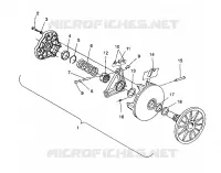 EMBRAYAGE DE TRANSMISSION ASSEMBLY 500 EFI / 0930674 AND  500 EFI SKS / 0930574 (4922962296023A)