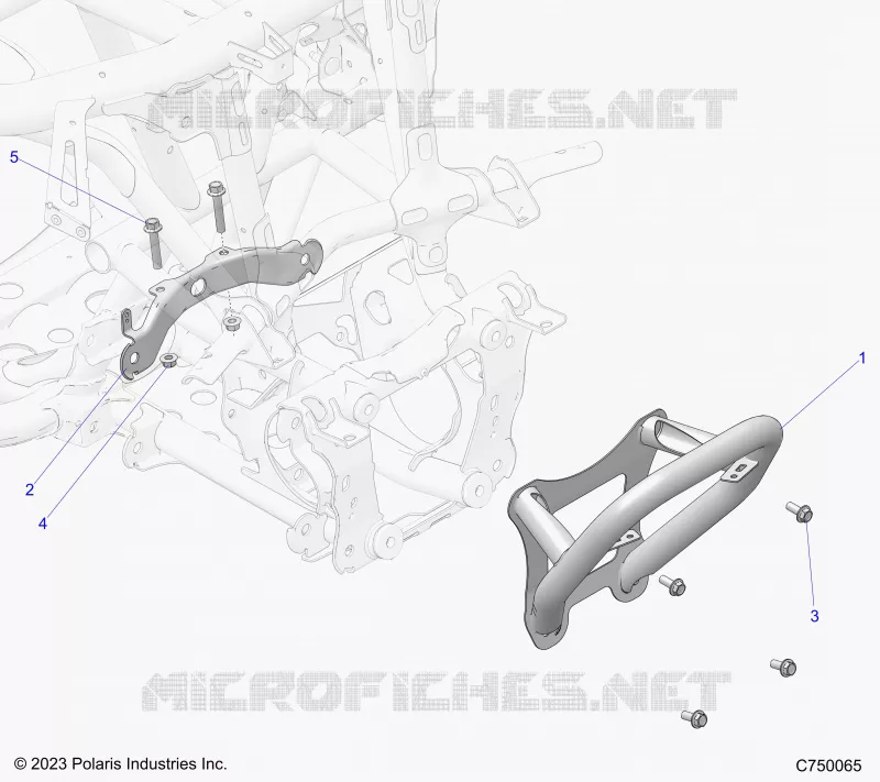 CHASSIS, SUPPORT PARE CHOCS 
