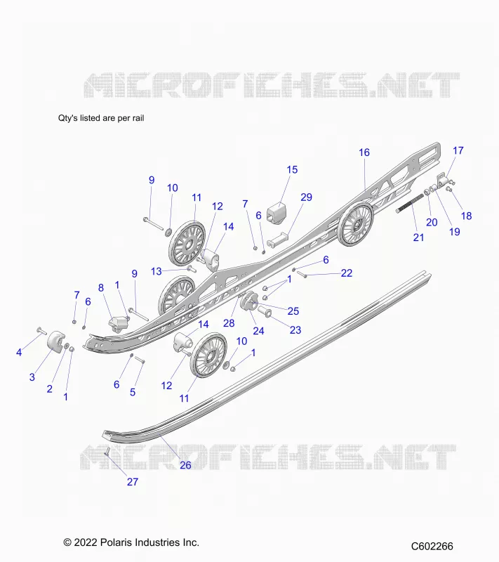 SUSPENSION, RAIL BEAM LH/RH