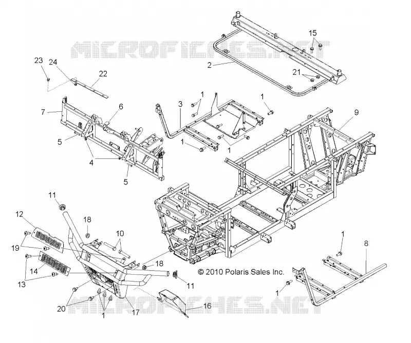 CHASSIS, CADRE AND FRONT BUMPER