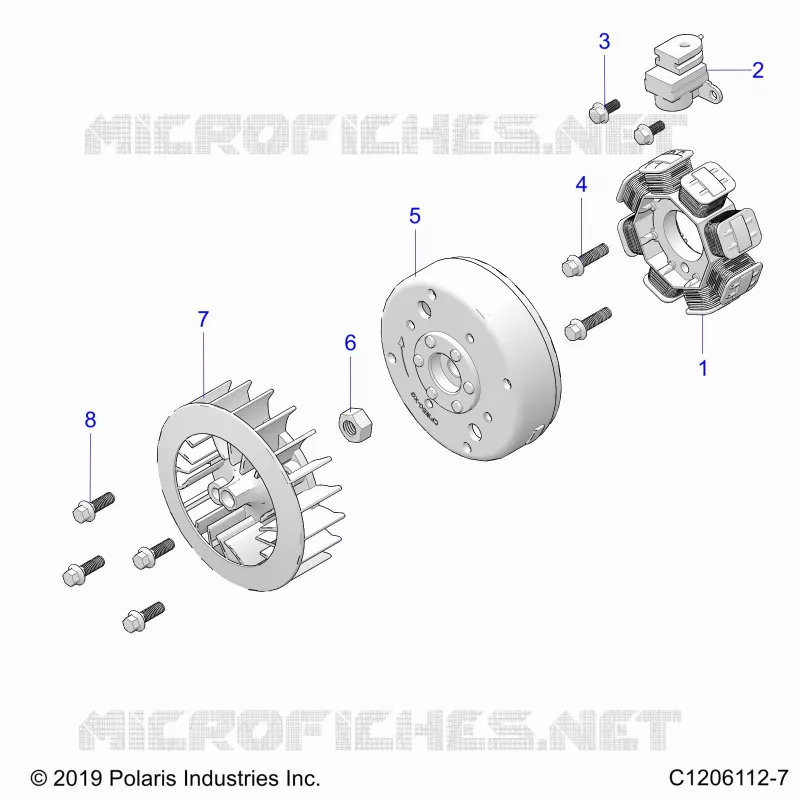 ENGINE, STATOR AND FLYROUE