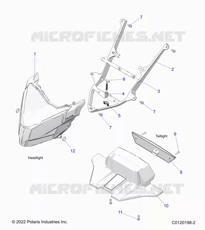 ELECTRICITE, HEADLIGHT AND TAILLIGHT