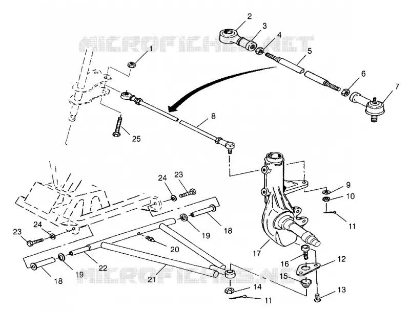 TRIANGLES SUSPENSIONS  XPRESS 300 W969530 and XPRESS 400 W969540 (4935923592C003)