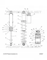 SUSPENSION, AMORTISSEUR, IFS W/RESERVOIR