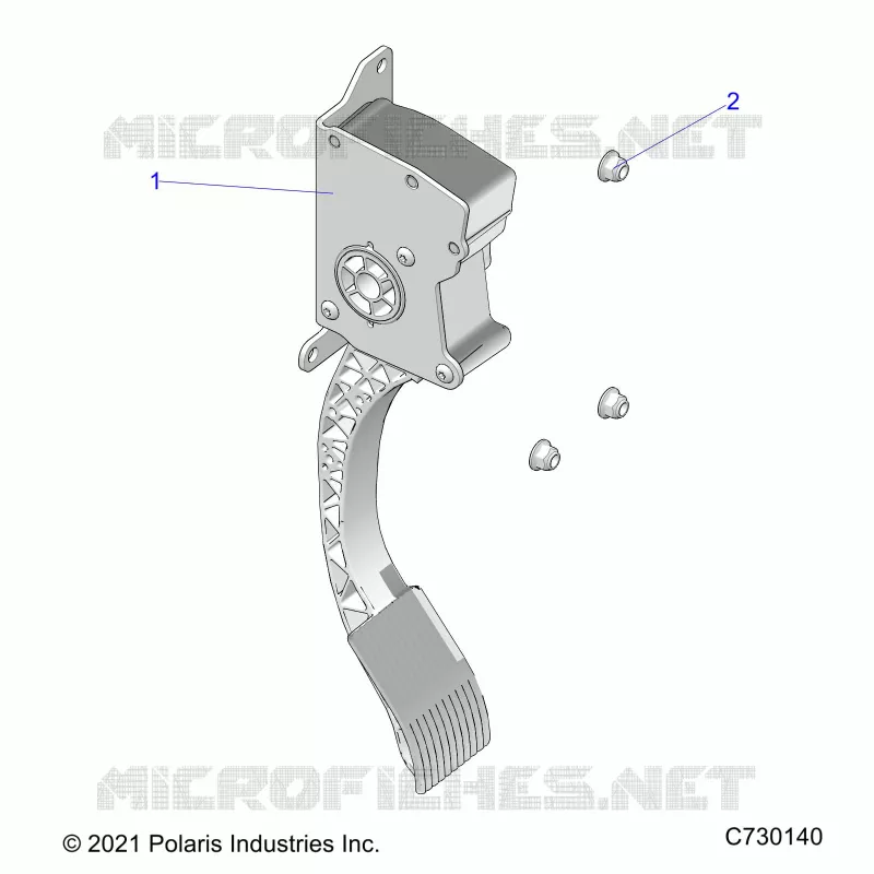 ENGINE, PEDALE D'ACCELERATEUR