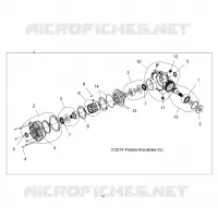SYSTEME DE TRANSMISSION, FRONT GEARCASE INTERNALS