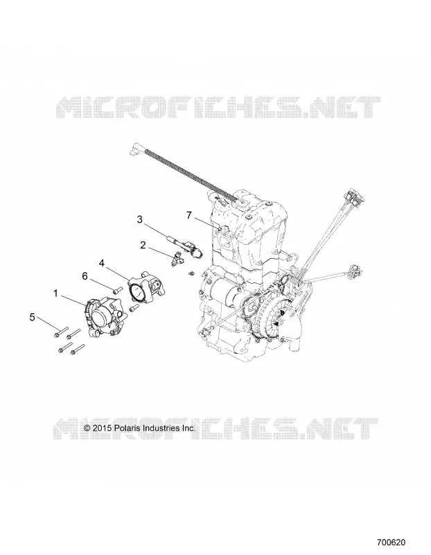 ENGINE, CORPS DE PAPILON AND FUEL RAIL