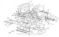 PORTE BAGAGES ET DOSSERET ASSEMBLY WIDETRAK GT / X932061 (4924722472010A)