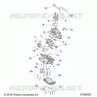 ENGINE, CRANKCASE AND VILEBREQUIN