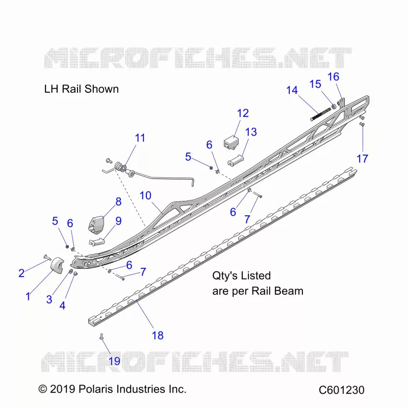 SUSPENSION, FIXATION RAIL