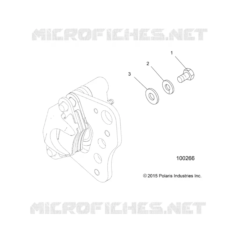 FREIN AVANT CALIPER MOUNTING