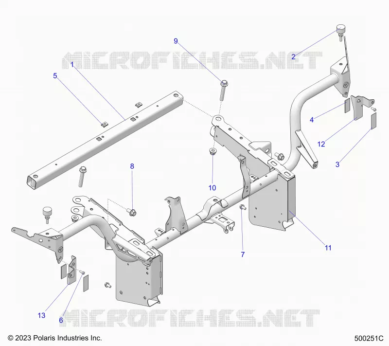 CHASSIS, FRONT CADRE ASM. (USA ONLY)