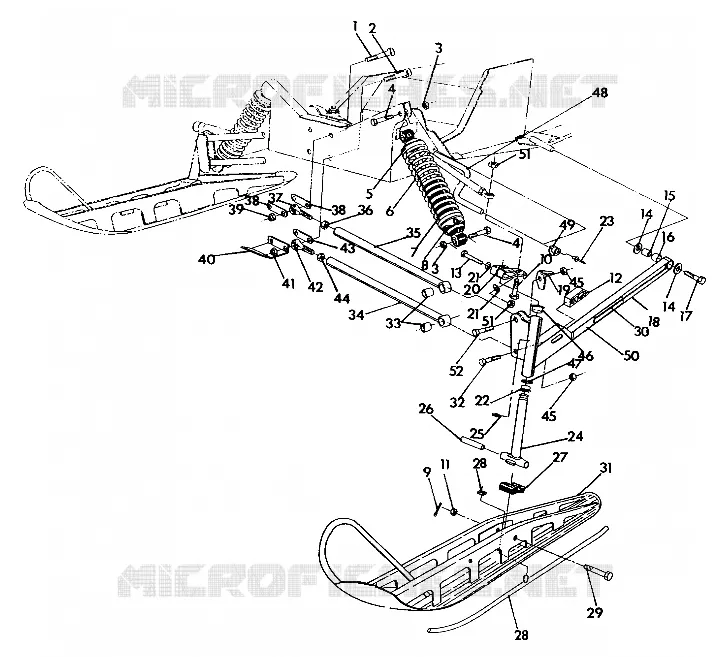 SUSPENSION AVANT AND SKI 500 SPX (4922552255013A)