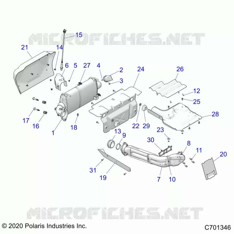 ENGINE, ECHAPPEMENT